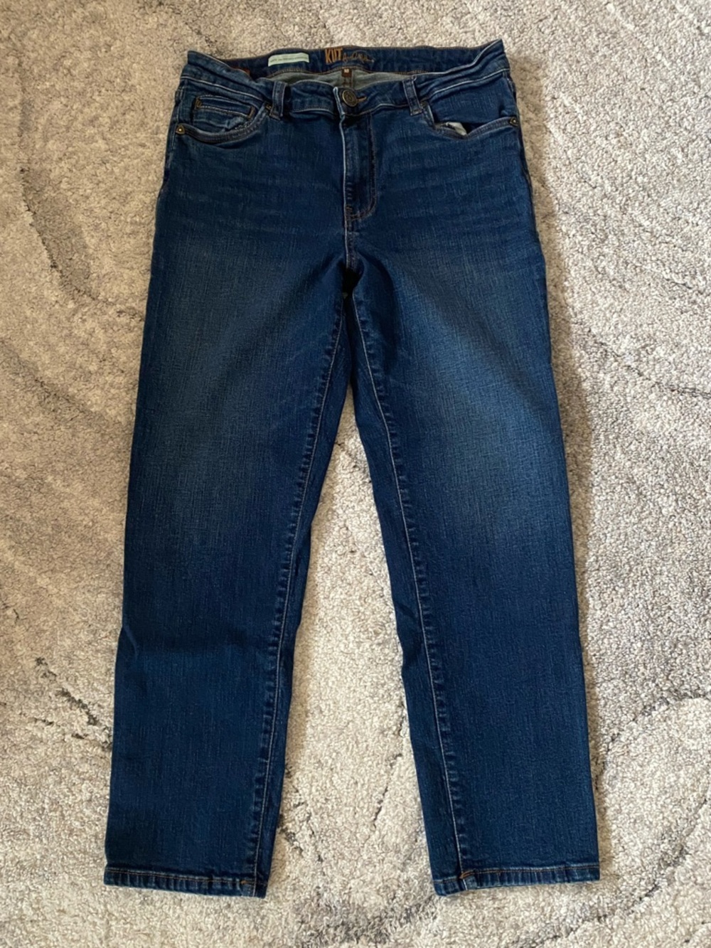 KUT From the Kloth KATY High Rise Ankle Straight Leg Jeans Size 10